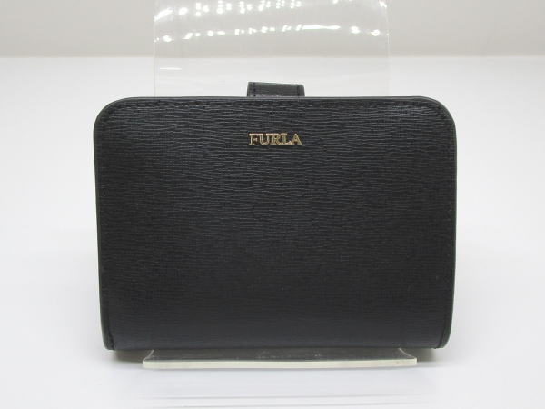 2358 フルラ L字ファスナー財布 バビロン ブラック レザー