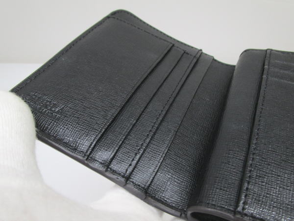 2358 フルラ L字ファスナー財布 バビロン ブラック レザー - 画像 (7)