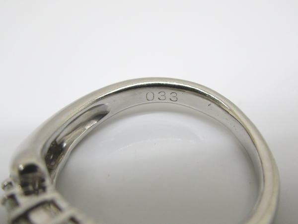 4500 PT900リング ダイヤモンド0,33カラット 12号 - 画像 (5)