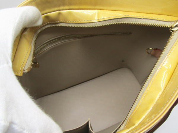 4637 ルイヴィトン ヒューストン ヴェルニ M91004 ジョーヌ ショルダートートバッグ - 画像 (8)