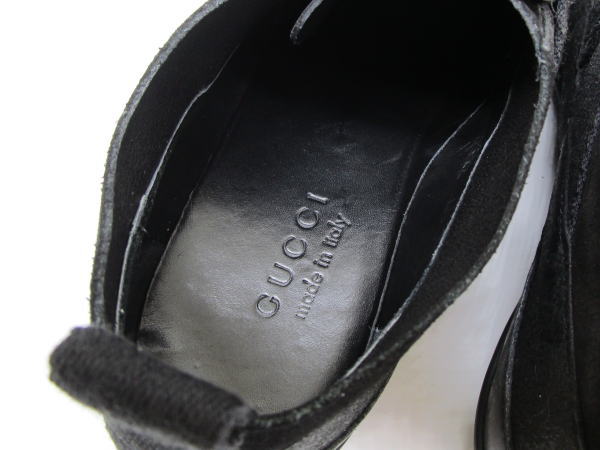 843 グッチ ドライビングシューズ メンズ 101722 レザー ブラック 40 1/2 約25,5cm - 画像 (8)