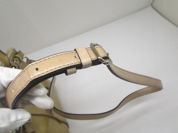 1126 コーチ 2WAYハンドバッグ パテントレザー 18595 ショルダーバッグ - 画像 (8)