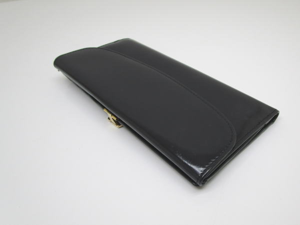 851 グッチ 2つ折り長財布 035・3281・1841・0 オールド レザー ブラック - 画像 (3)
